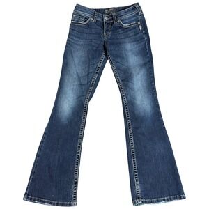 Silver Co. Suki Surplus Bootcut Jeans Womens 28x32 (28x31.5) Blue Denim Stretch